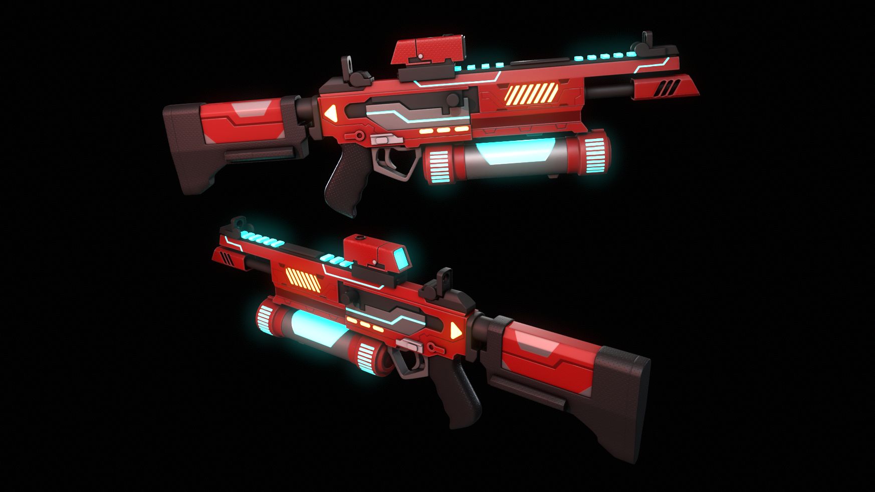 次世代游戏武器制作,硬表面布线卡线技巧讲解