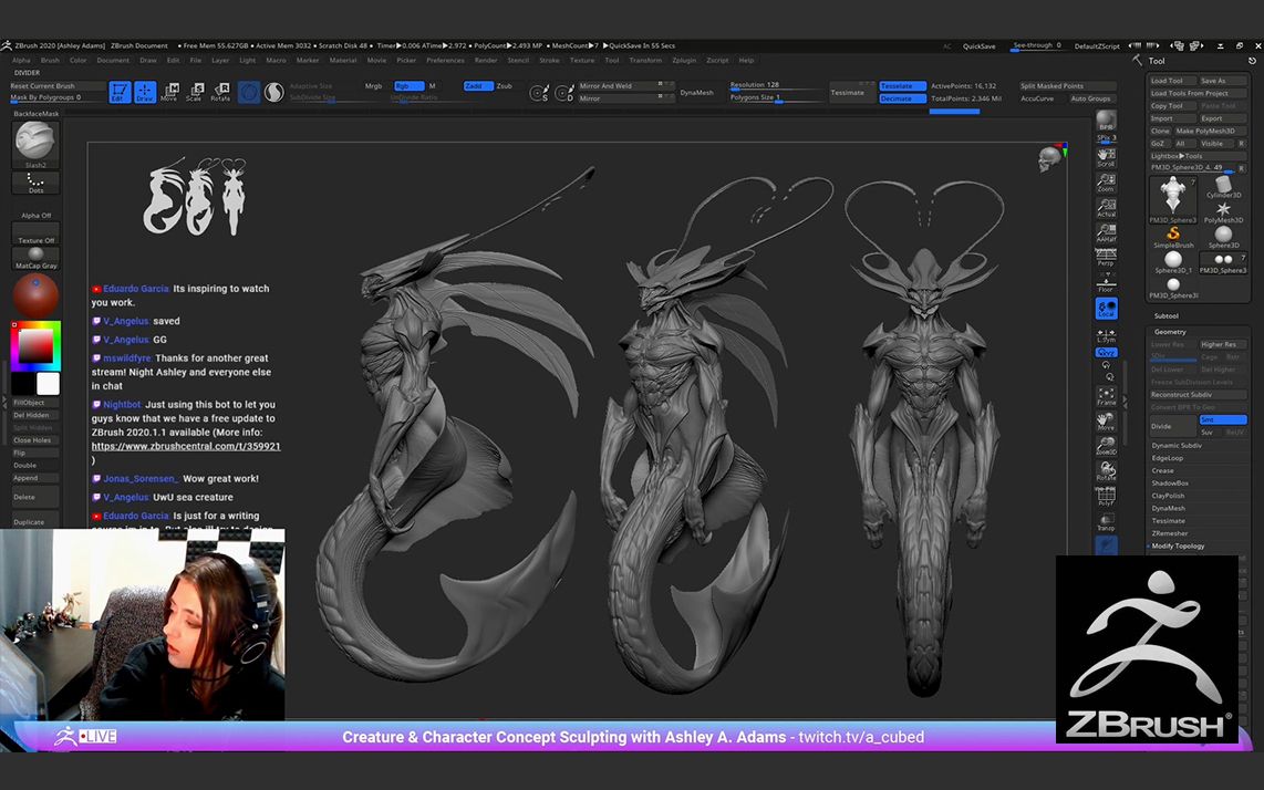 ZBrush 2020制作海洋生物概念雕塑哔哩哔哩bilibili