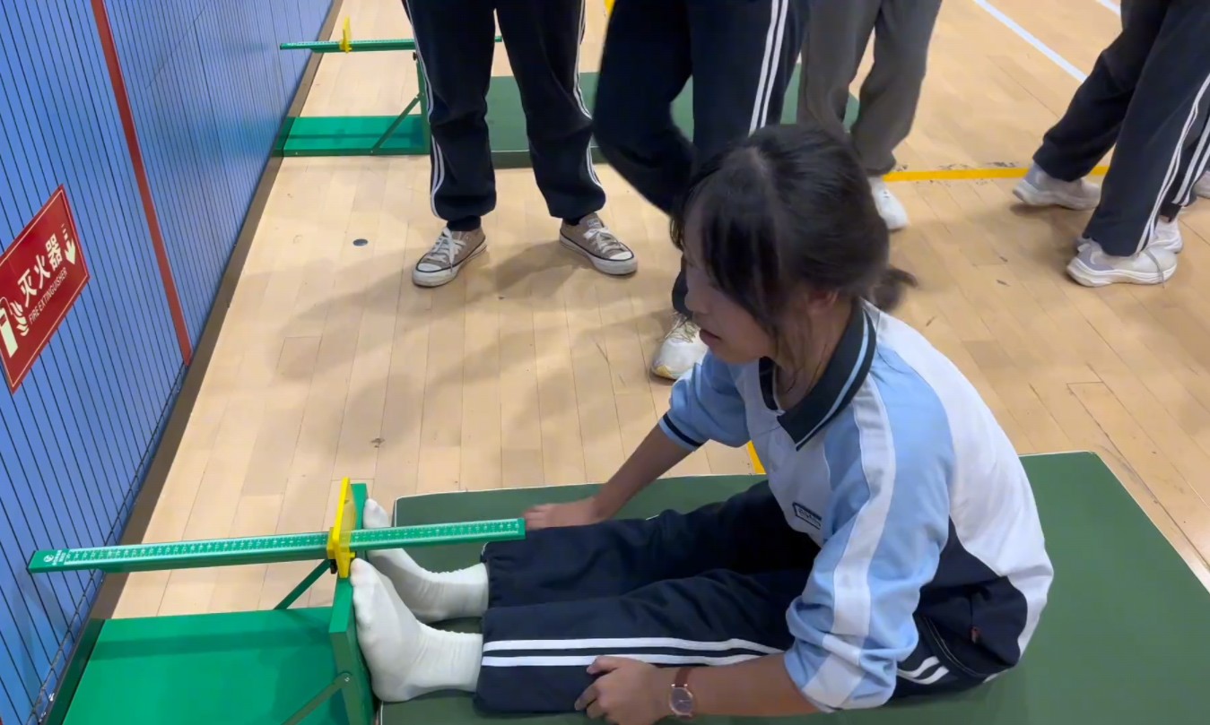 坐位体前屈神一样的成绩