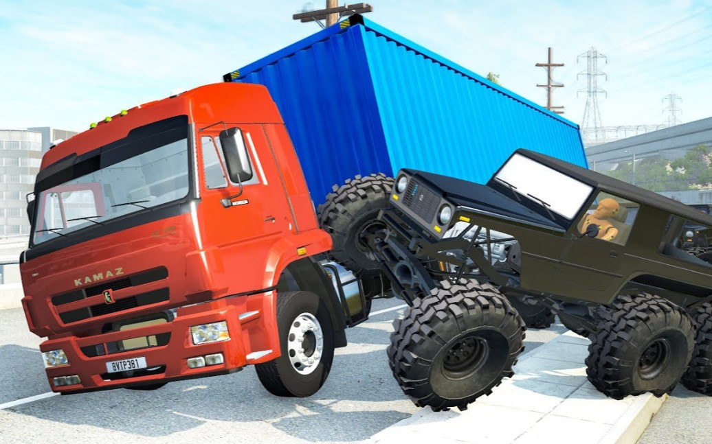 beamngdriver史诗级重型卡车追逐