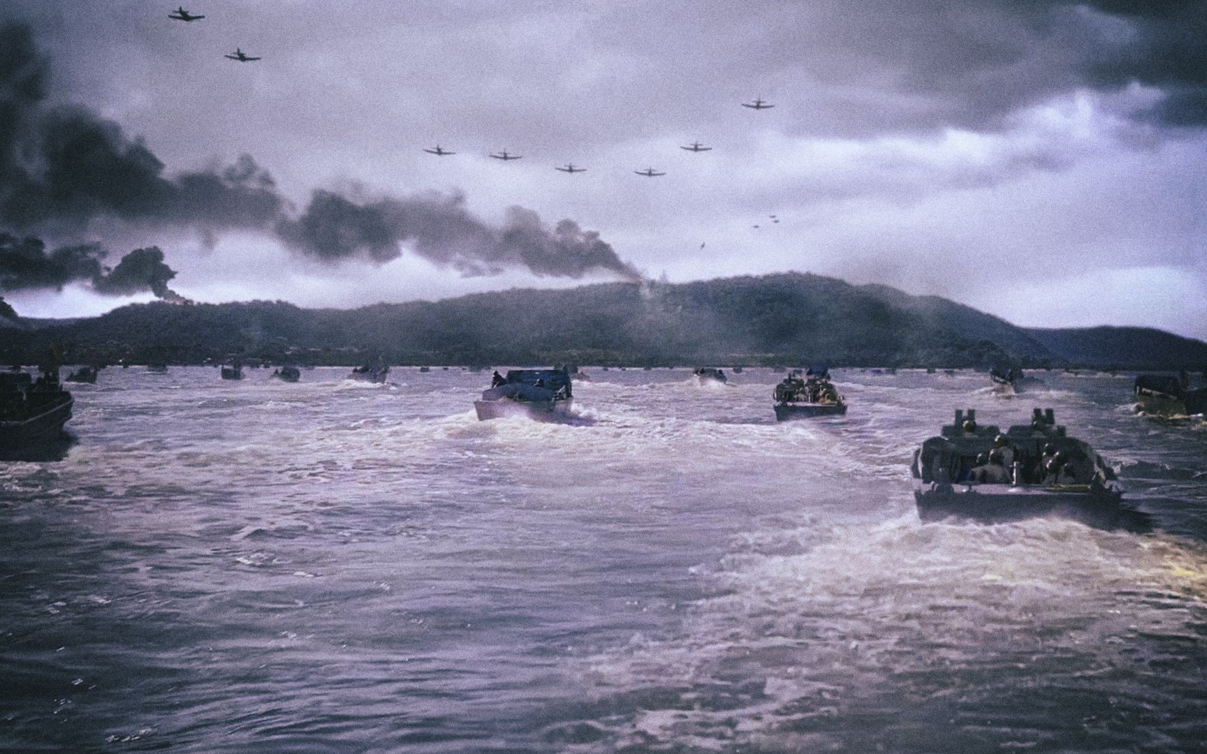 几分钟看完,高分战争美剧《血战太平洋》,第一集:瓜达尔卡纳尔岛