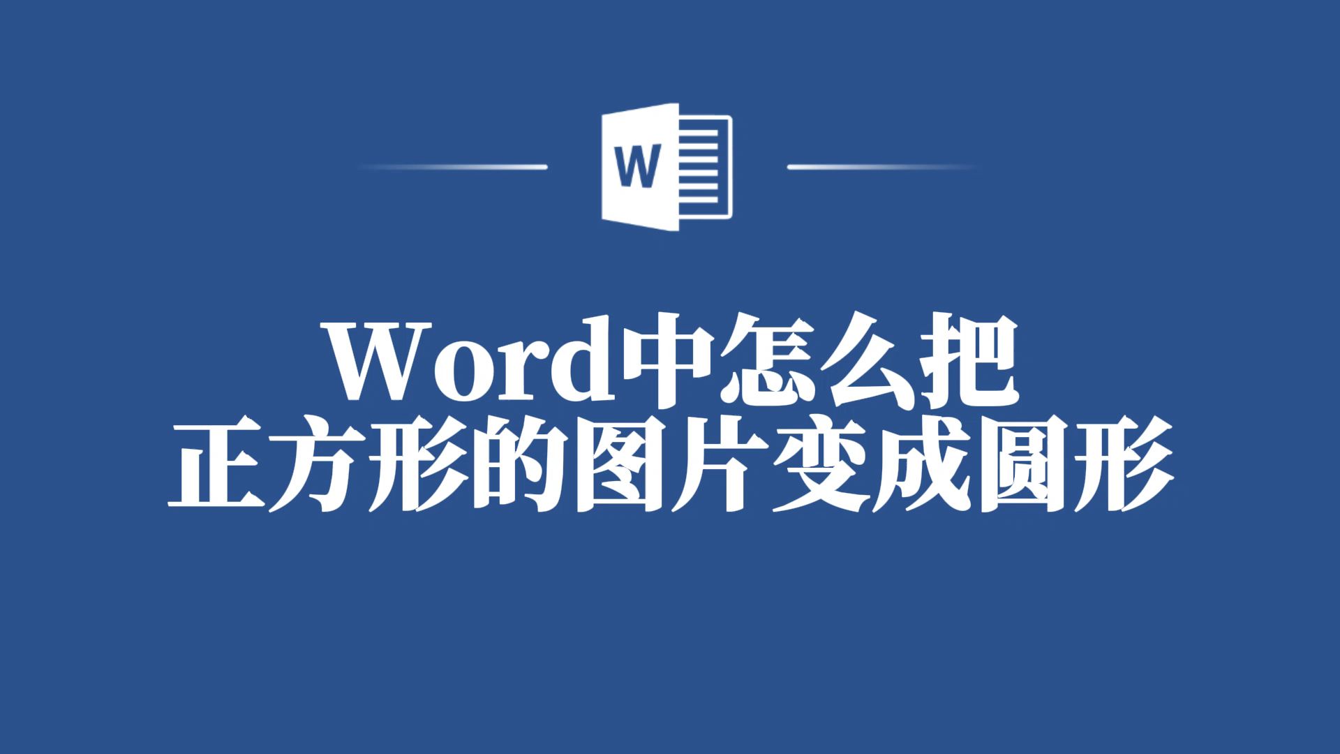 厉害了!Word里正方形图片竟还能变成圆形图片哔哩哔哩bilibili