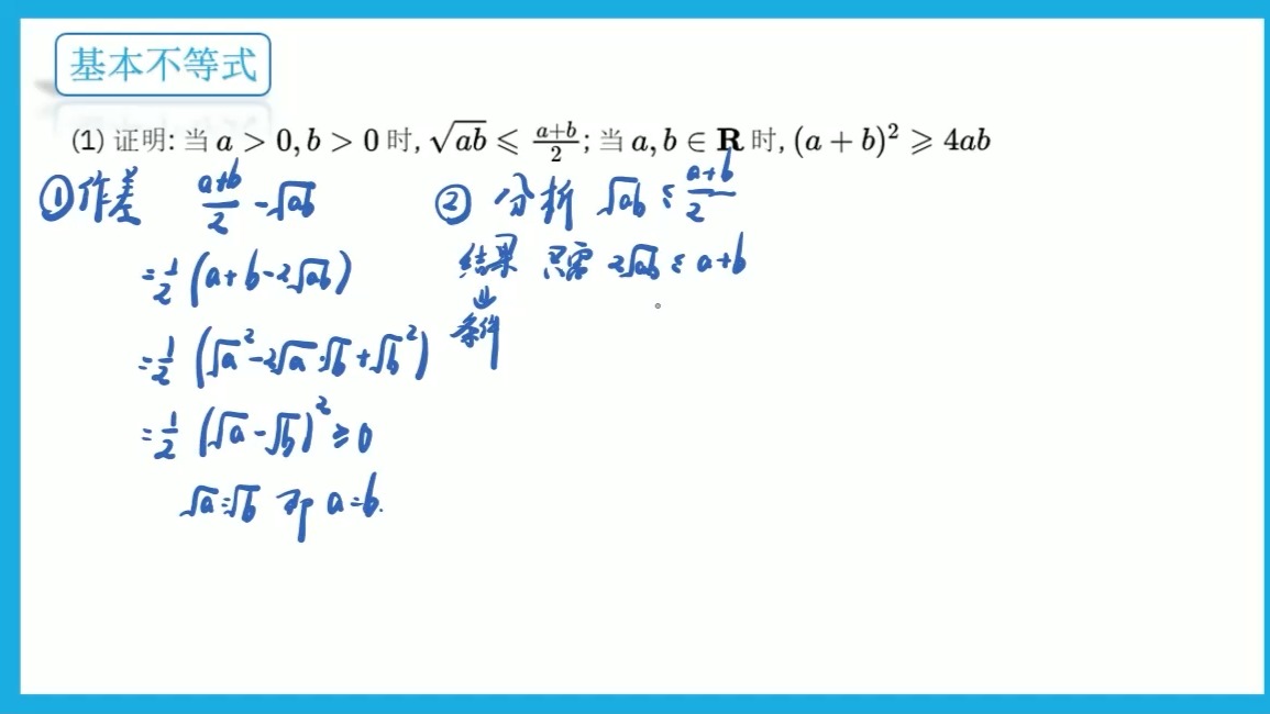 基本不等式1哔哩哔哩bilibili