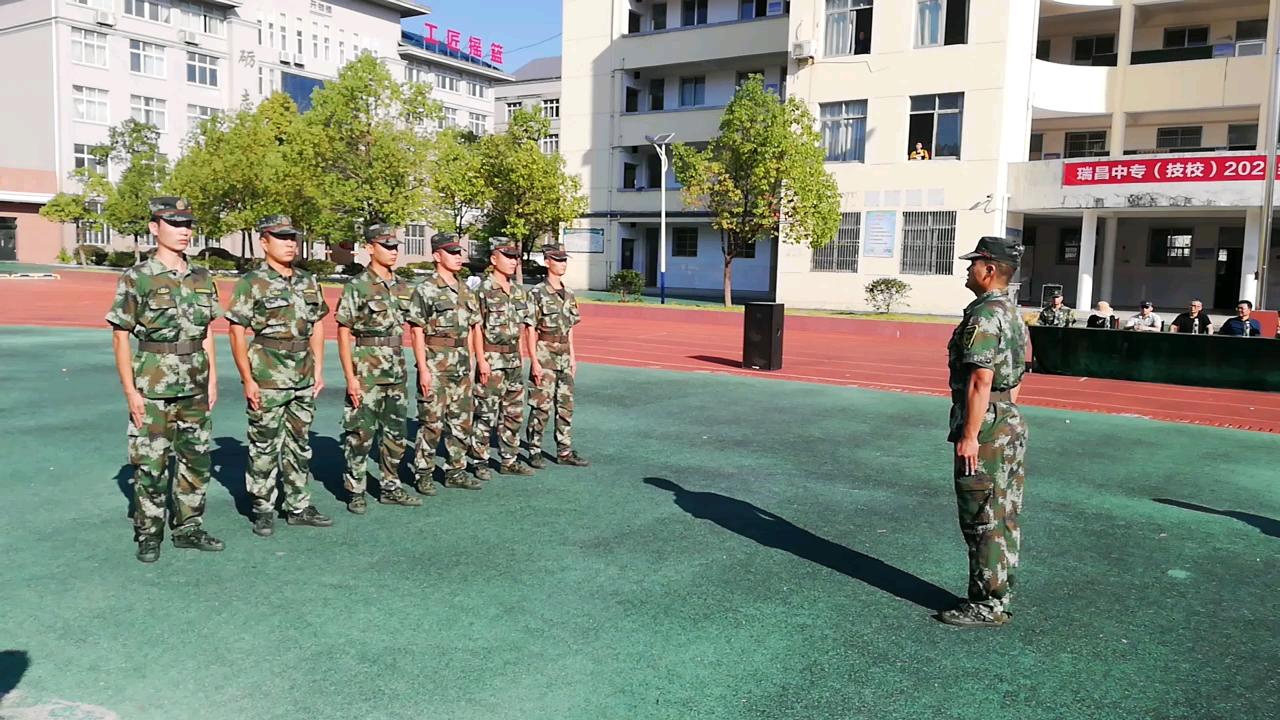 瑞昌中专教官军体表演_哔哩哔哩_bilibili