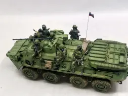 下载视频: 【模型制作】号手1/35 BTR-80A步兵战车