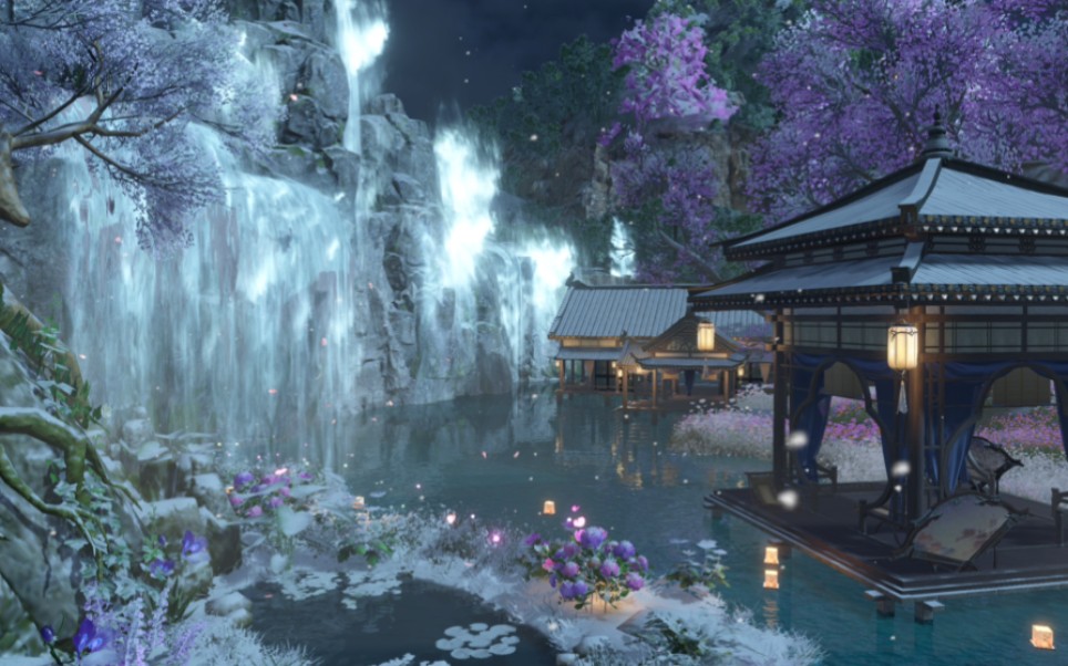 【逆水寒手游庄园】来看看三小时做出来的逆水寒家园?