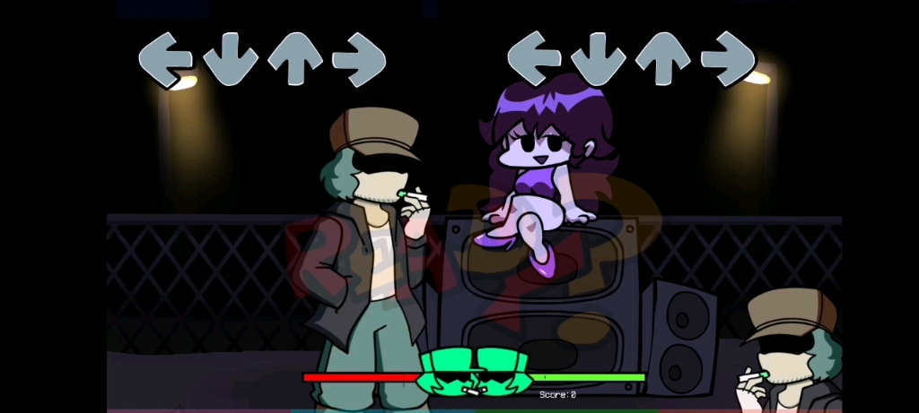 fnf烟鬼1-4一阶段我把贴图给改了,有没有帅哥靓女填词(doge)