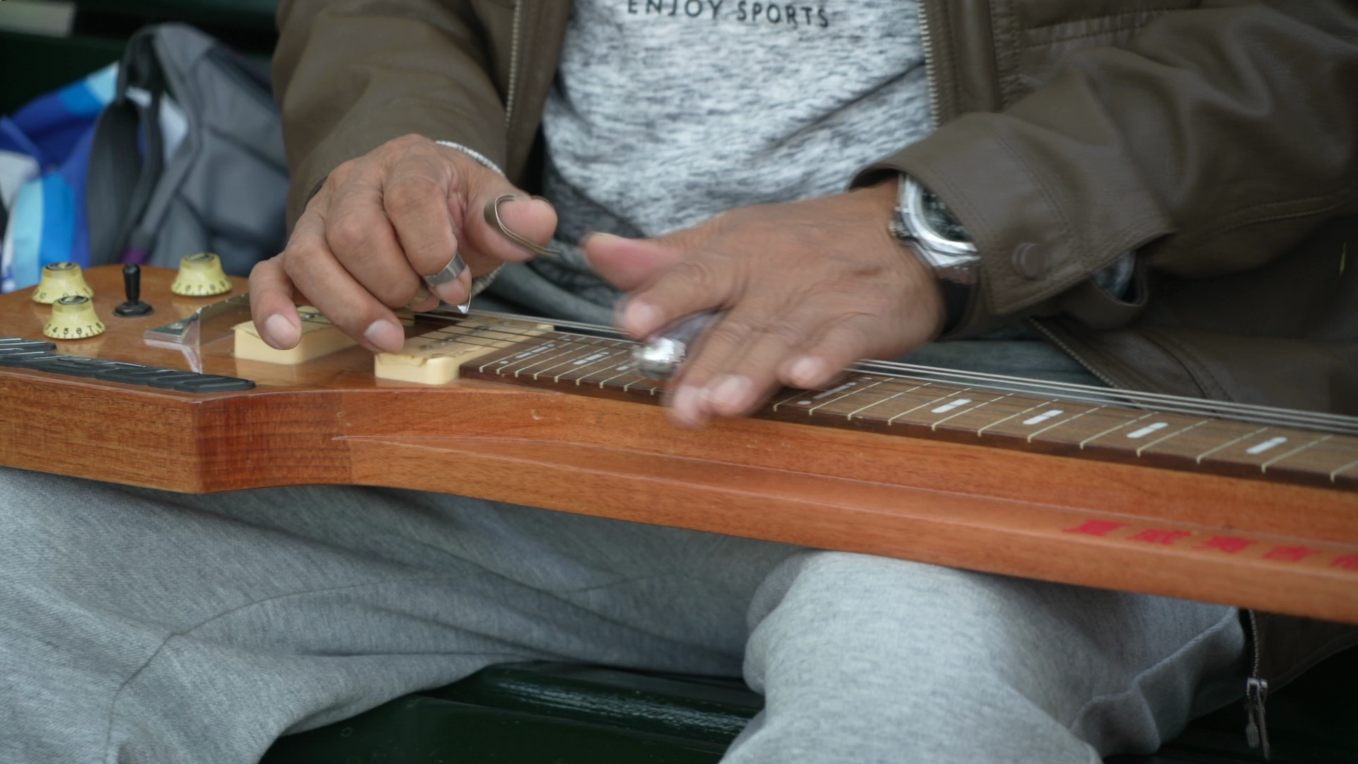 夏威夷吉他演奏 松花江畔 哈尔滨