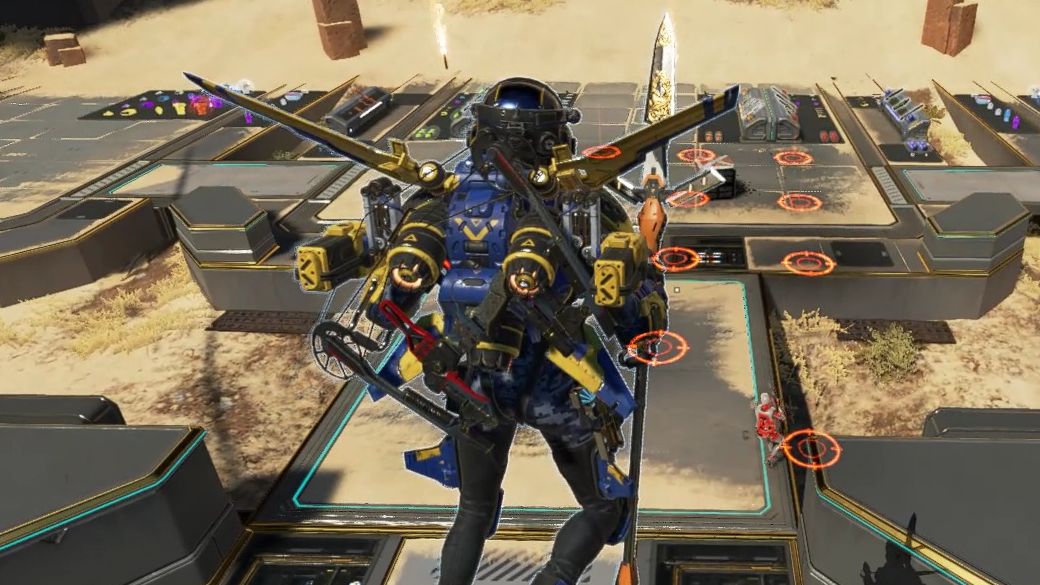 瓦尔基里【蓝色轰炸机】靶场展示 (与生俱来的权利换色)apex legends