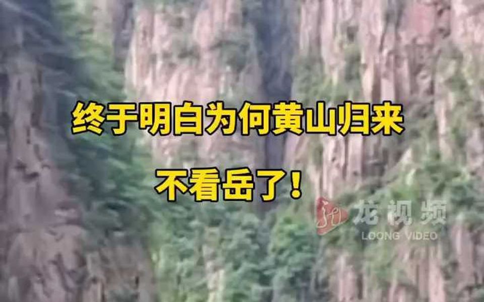 看到这个才明白为什么黄山归来不看岳哔哩哔哩bilibili