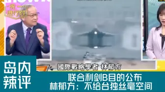 Скачать видео: 联合利剑B目的，林郁方：不给台独丝毫空间