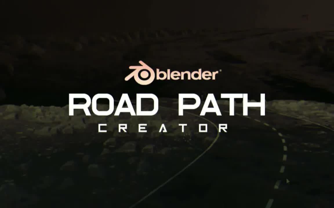 iBlender中文版插件Road 教程在 Blender 中绘制曲线路径或道路  Road Path Creator AddonBlender哔哩哔哩bilibili