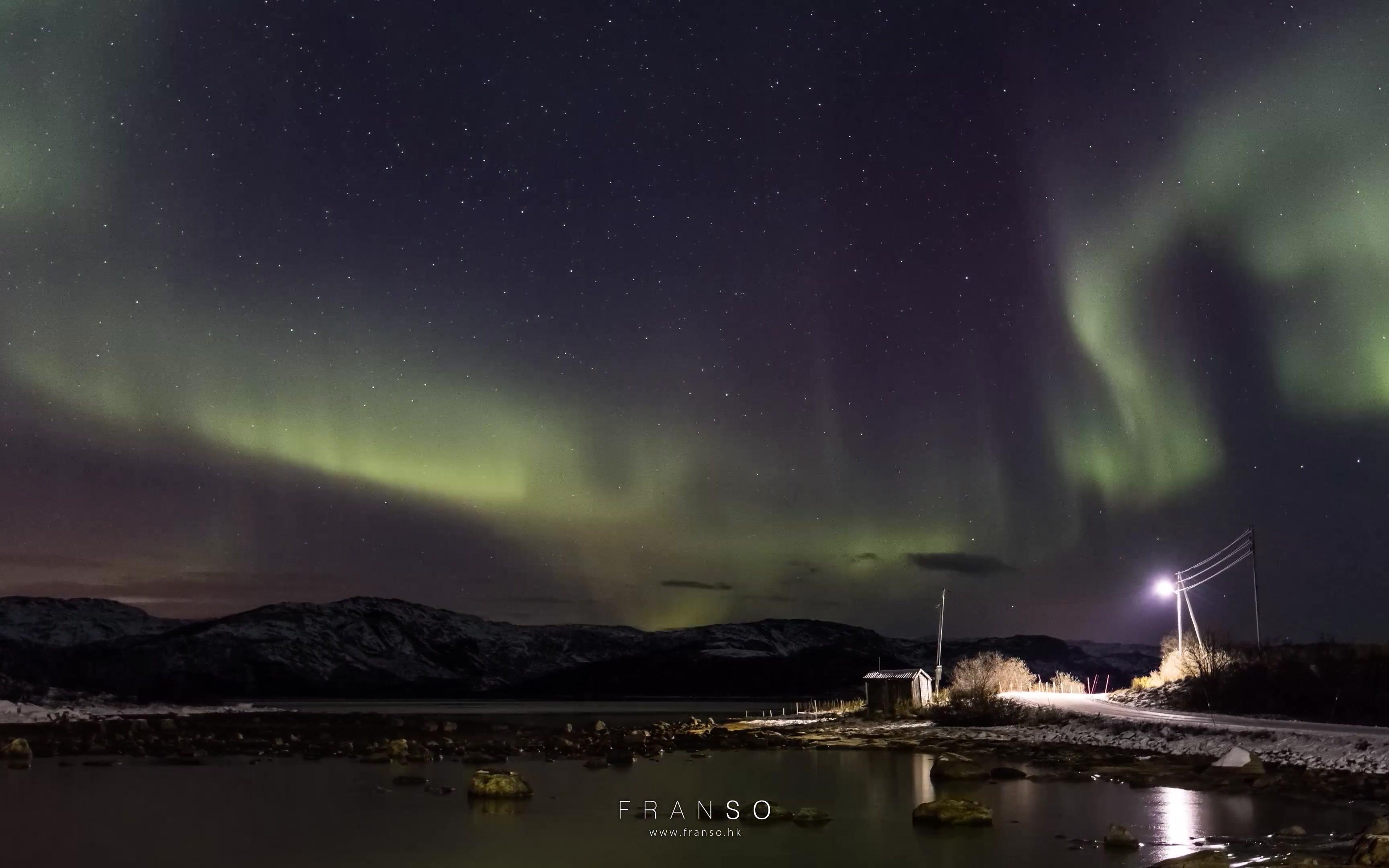 4knorwayauroraborealis挪威极光风暴timelapsebyfranso4k