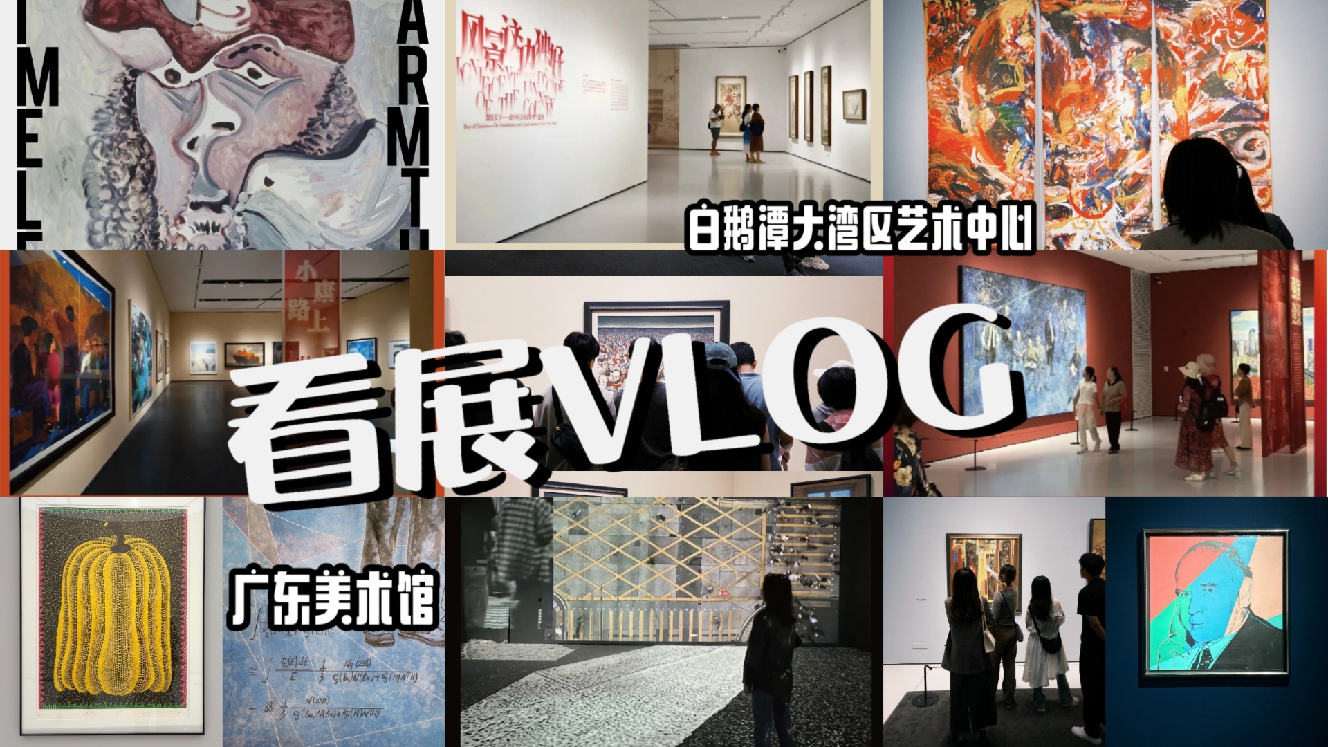 【跑跑VLOG】白鹅潭大湾区艺术中心|广东美术馆|新馆系列大展|感受艺术氛围哔哩哔哩bilibili