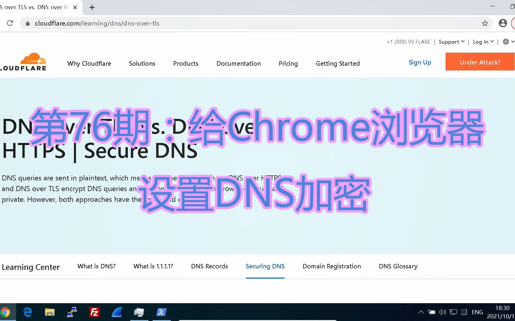 第76期:给Chrome浏览器设置DNS加密ITfan.org哔哩哔哩bilibili