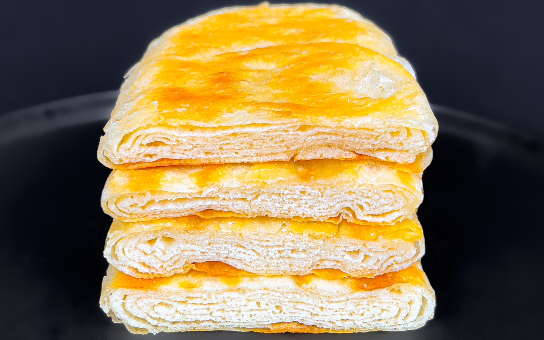 发面千层饼一擀一叠轻松千层外酥里软层层分明简单无技巧