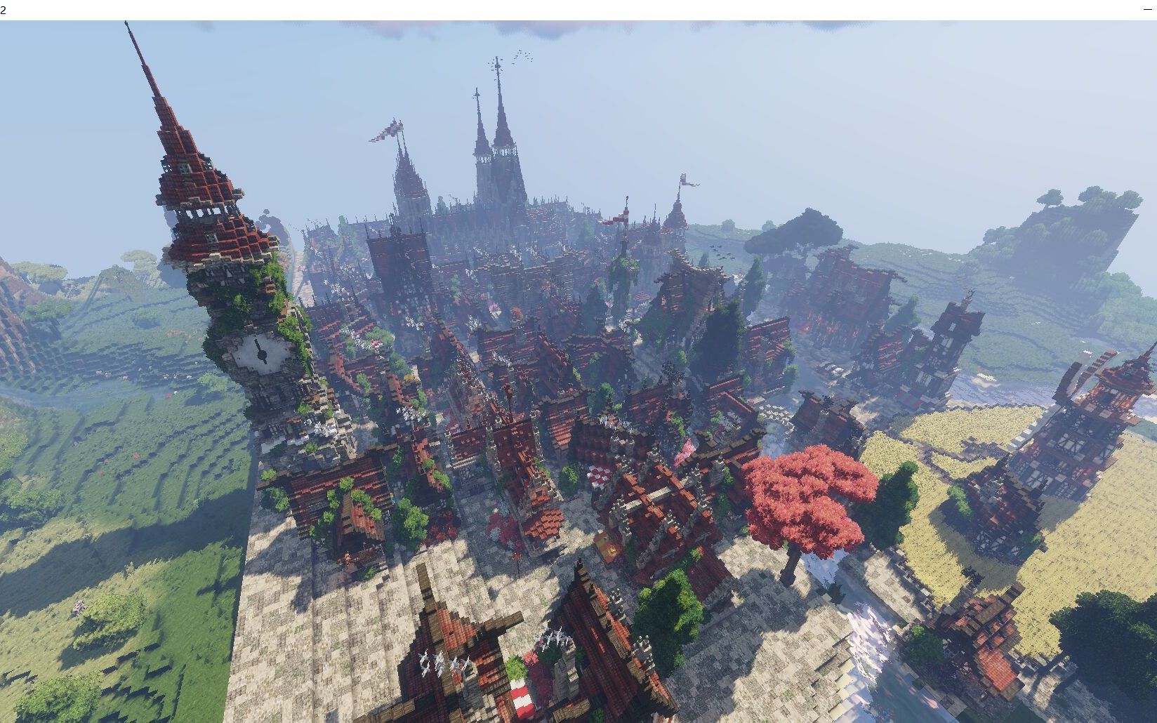 我的世界中世纪城镇部分展示