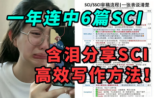 【有手就行!】一年连中6篇SCI,顶会审稿人亲授SCI论文从撰写到投稿的全流程!sci论文真的发到手软!!哔哩哔哩bilibili