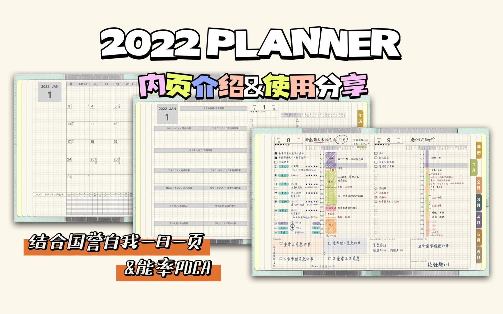 2022电子手帐模板分享|内页介绍&使用方法分享|国誉自我一日一页&PDCA|GoodNotes|含超链接|无需自填哔哩哔哩bilibili