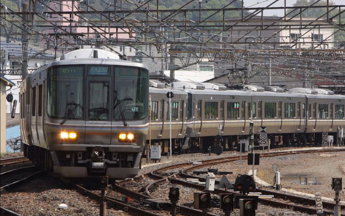 [pov][jr]近畿圈铁路 东海道本线223系新快速 大阪→京都 第一视角十