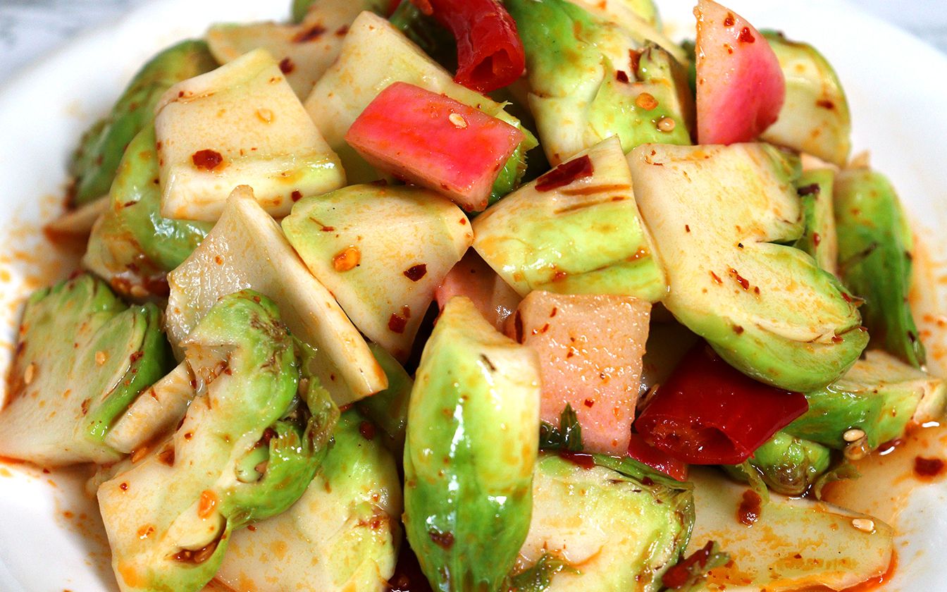 用儿菜做泡菜太好吃了!一个诀窍,做出来酸辣爽口,放一年都不坏