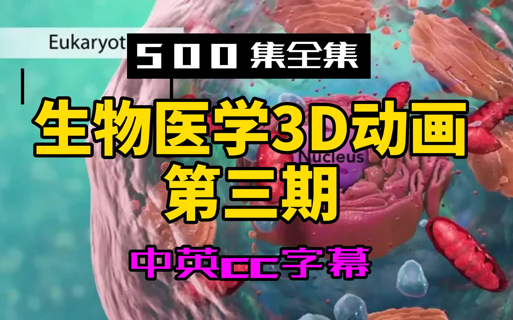 [图]【500集全集】生物医学3D动画第三期-第81至140集-科普-英语听力口语单词