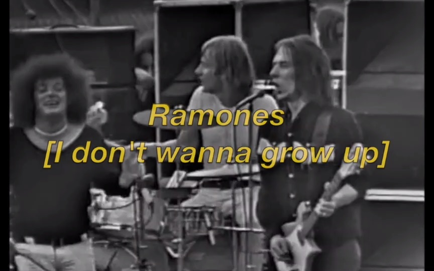 [图]【The Ramones】雷蒙斯乐队-I dont wanna grow up | PUNK |