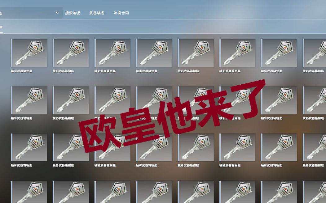 [图]AK钥匙商（高能）CSGO直播开箱出金~