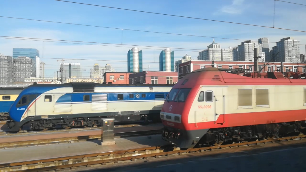 【中国铁路】d25次列车经过北京机务段 拍摄时间:2020年12月15日