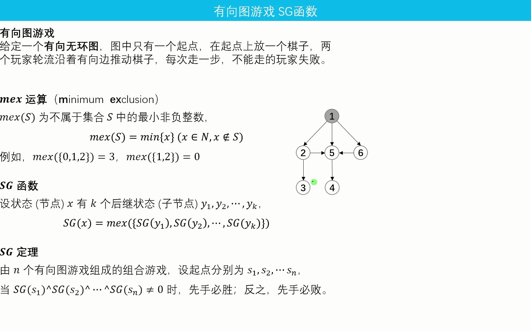 G60 有向图游戏 SG函数【博弈论】哔哩哔哩bilibili