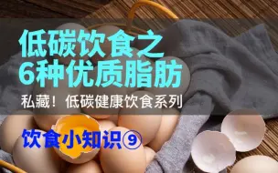 Download Video: 低碳小课堂9：低碳饮食之6种优质脂肪