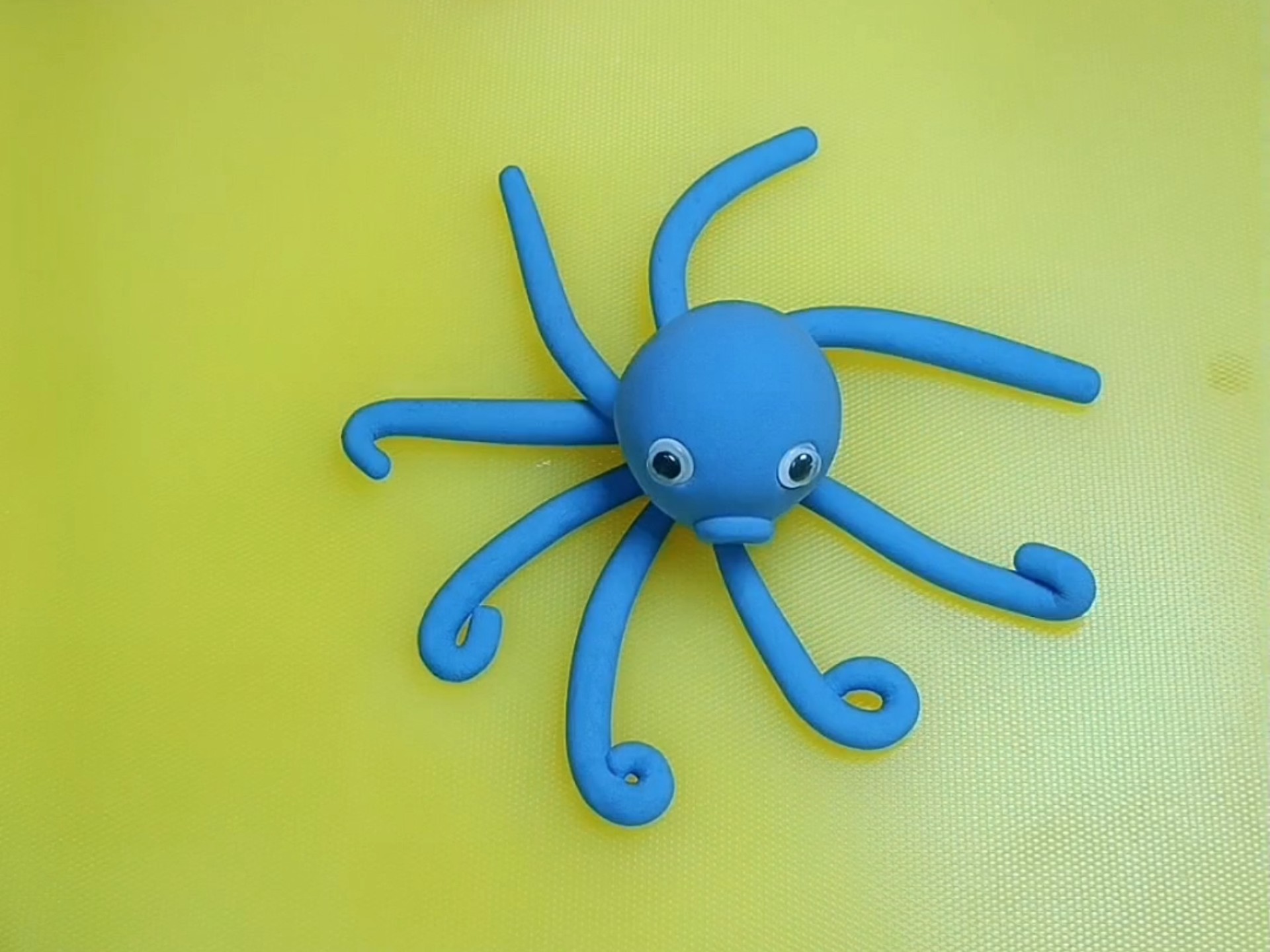 粘土制作八爪章鱼