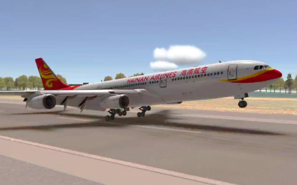 【rfs】海航空客a340-200超软着陆