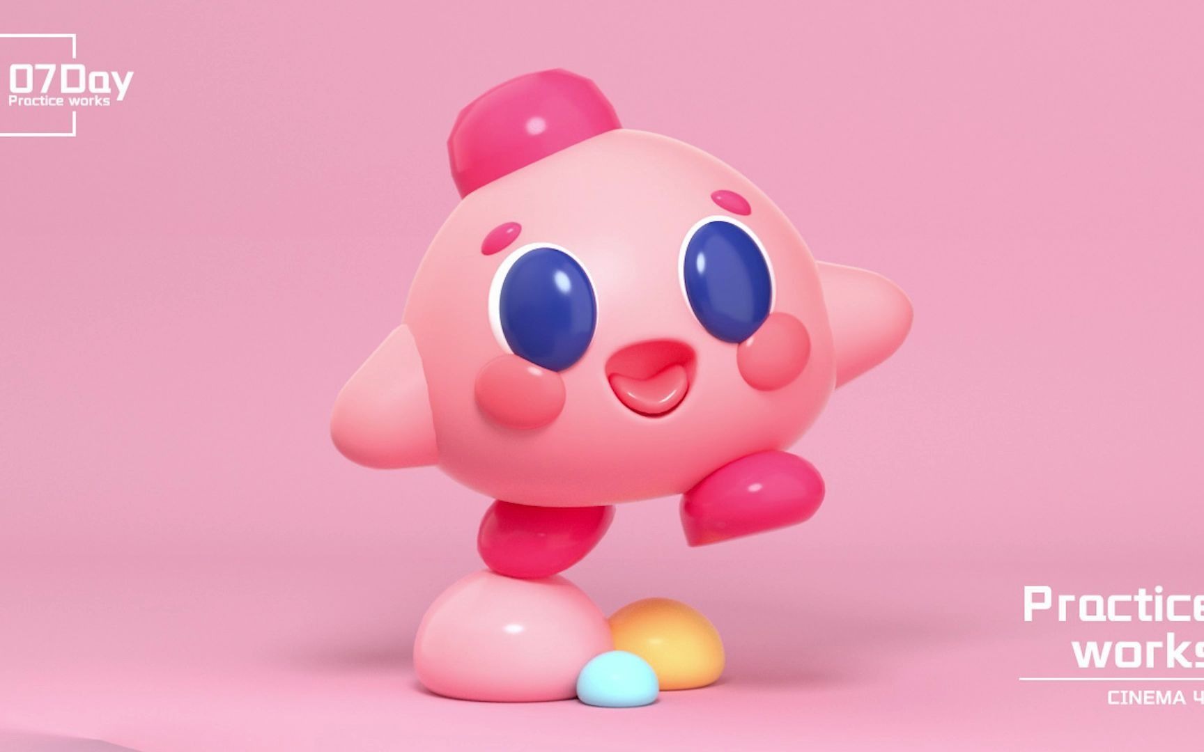 c4d卡通角色建模渲染体积建模