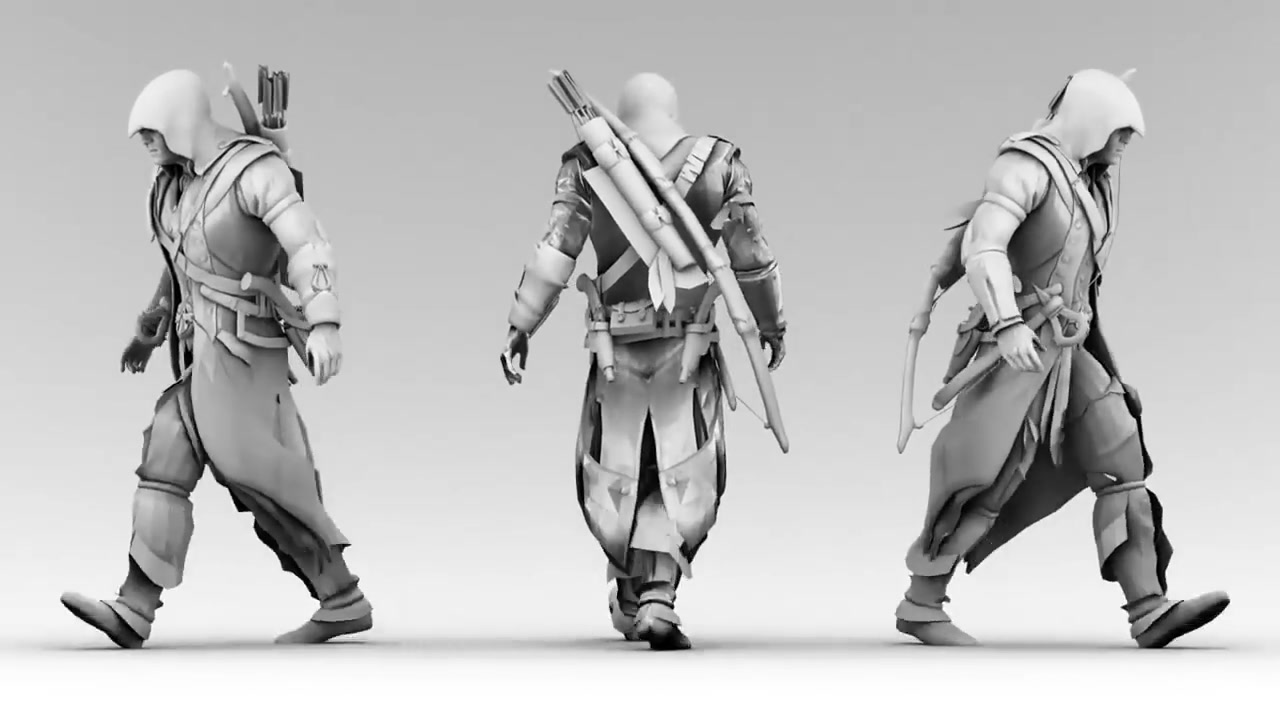 刺客信条动作动画展示_哔哩哔哩 (゜-゜)つロ 干杯~-bilibili