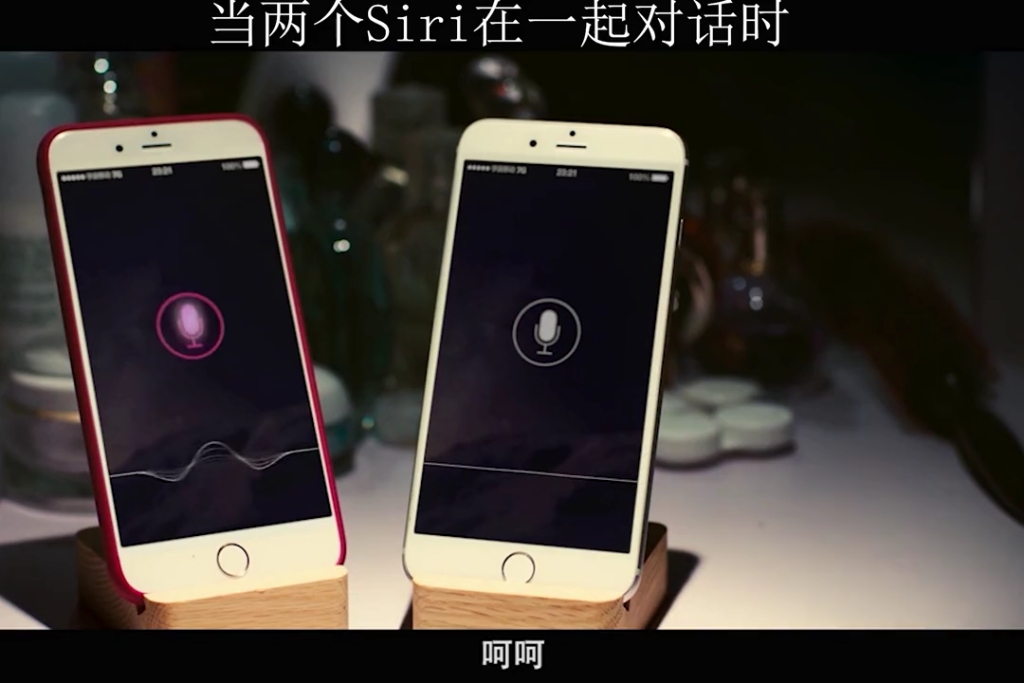 [图]当两个siri一起对话时。