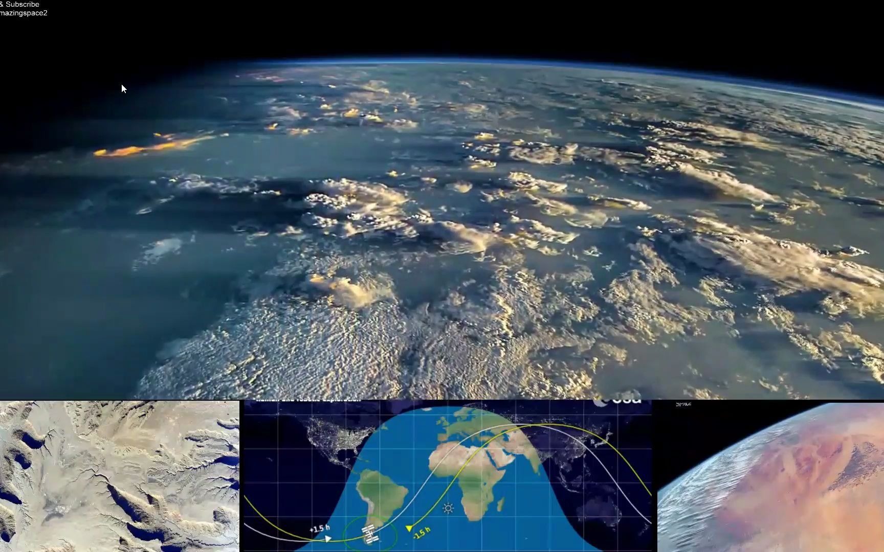 [图][1080P高清] NASA：直播从太空中看地球  落日景象真美