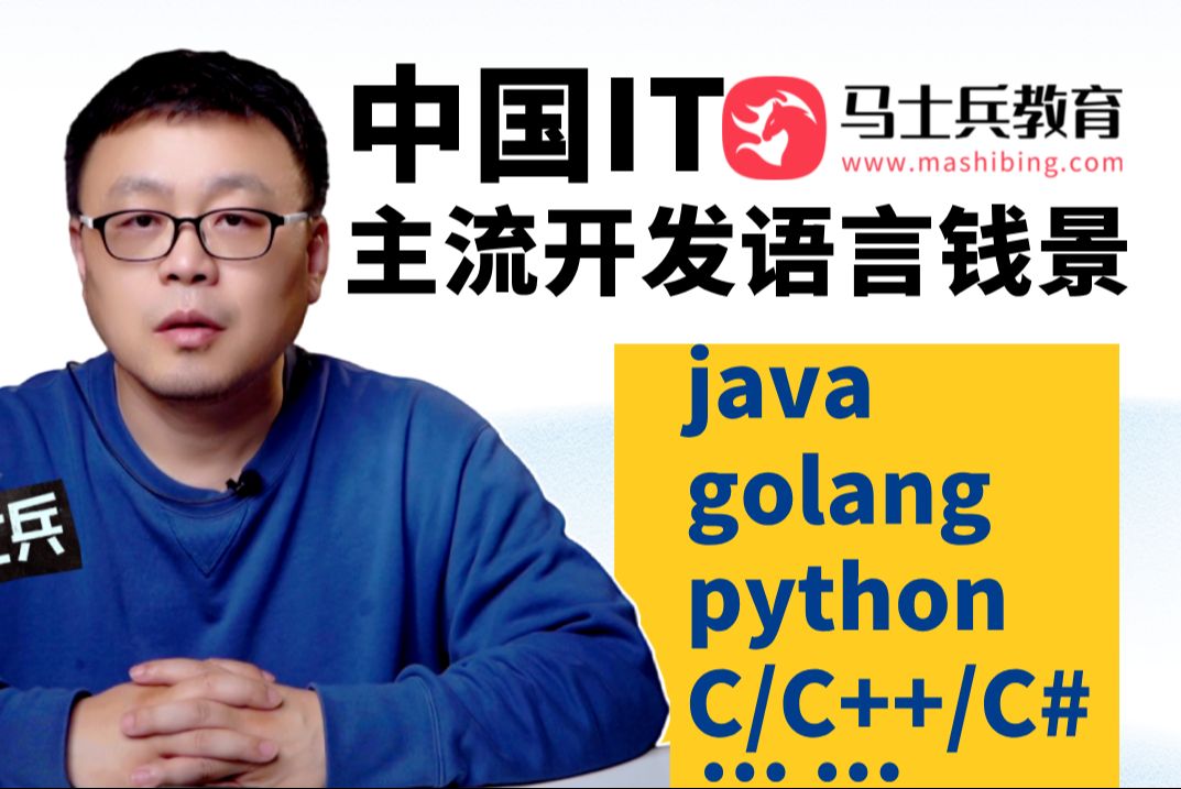 中国IT主流编程语言(Java/Python/Golang/C/C++/C#/Js/Ts/OC)就业前景预测分析马士兵哔哩哔哩bilibili