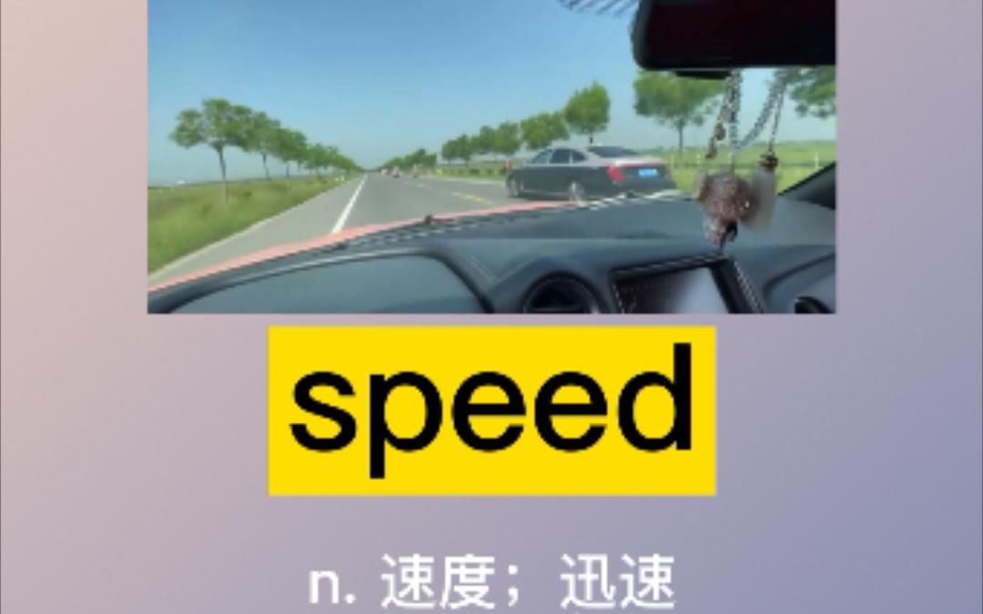 【我爱记单词】speed:速度哔哩哔哩bilibili