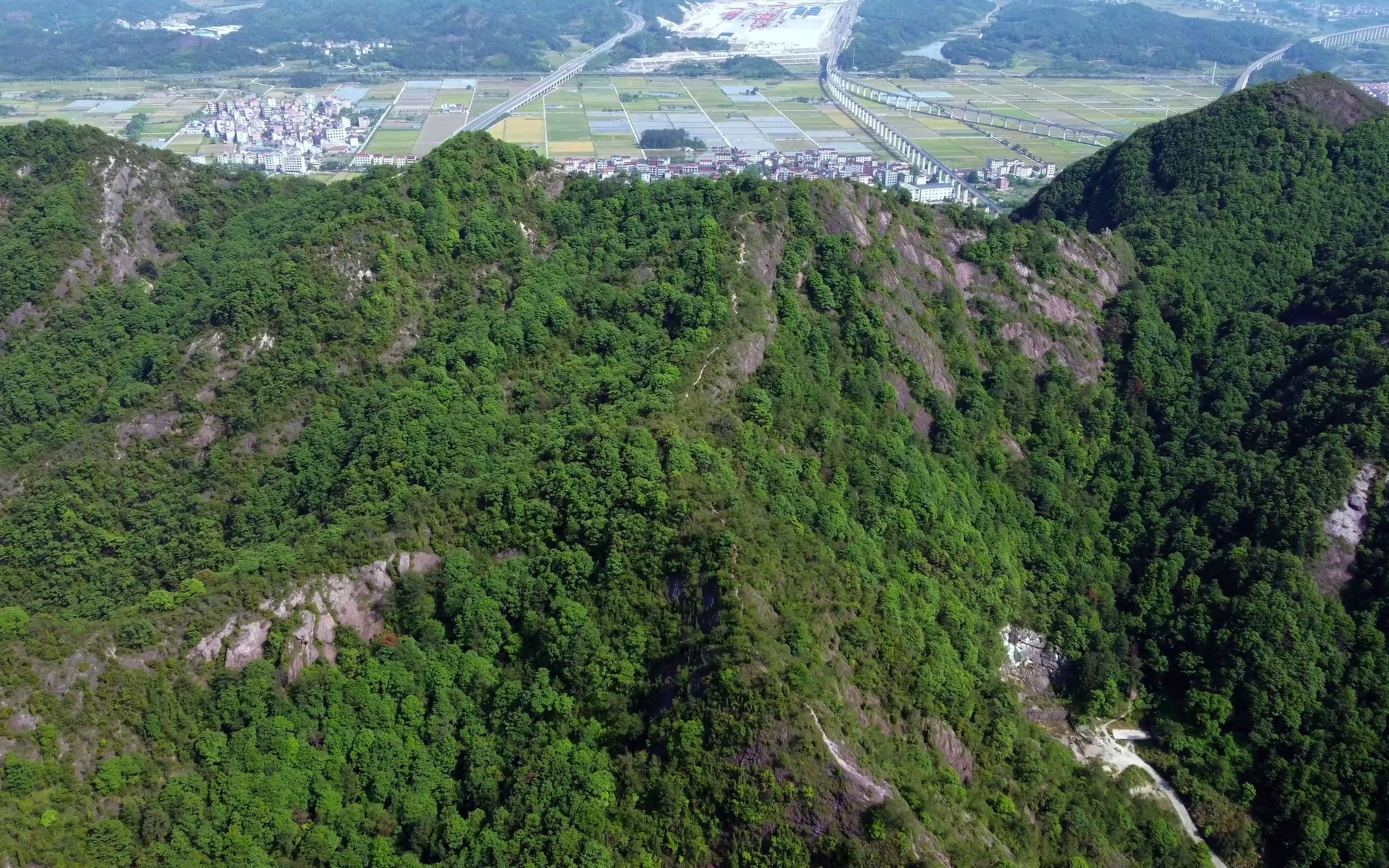航拍浙江永康小长城风景,无人机一镜到底拍摄_哔哩哔哩_bilibili