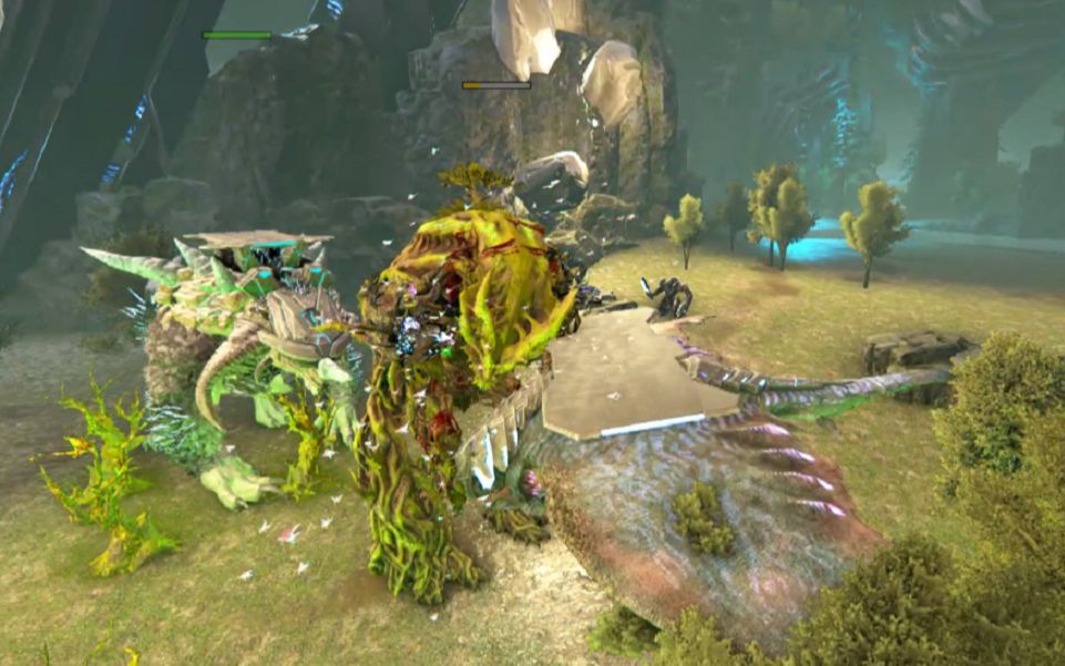 【方舟生存进化】森林泰坦:说好的聊聊天怎么就动手了?