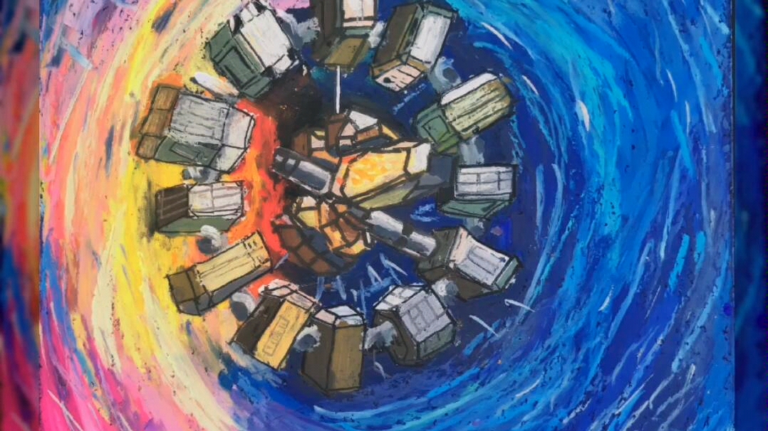 活动  油画棒海报星际穿越interstellar