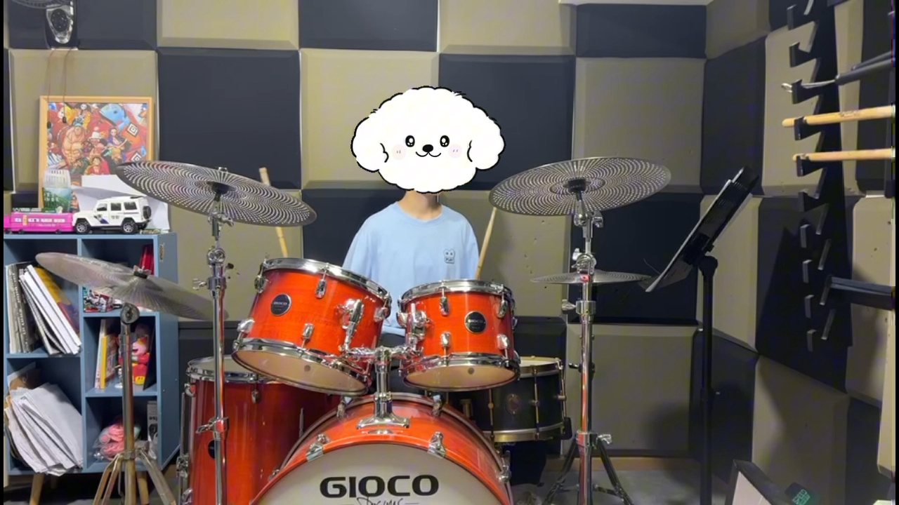 《艾米莉》架子鼓|女鼓手