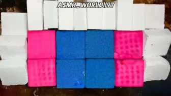 Download Video: asmr_world1197  Buttery Soft Pasted, Dyed Fresh and reformed Blocks