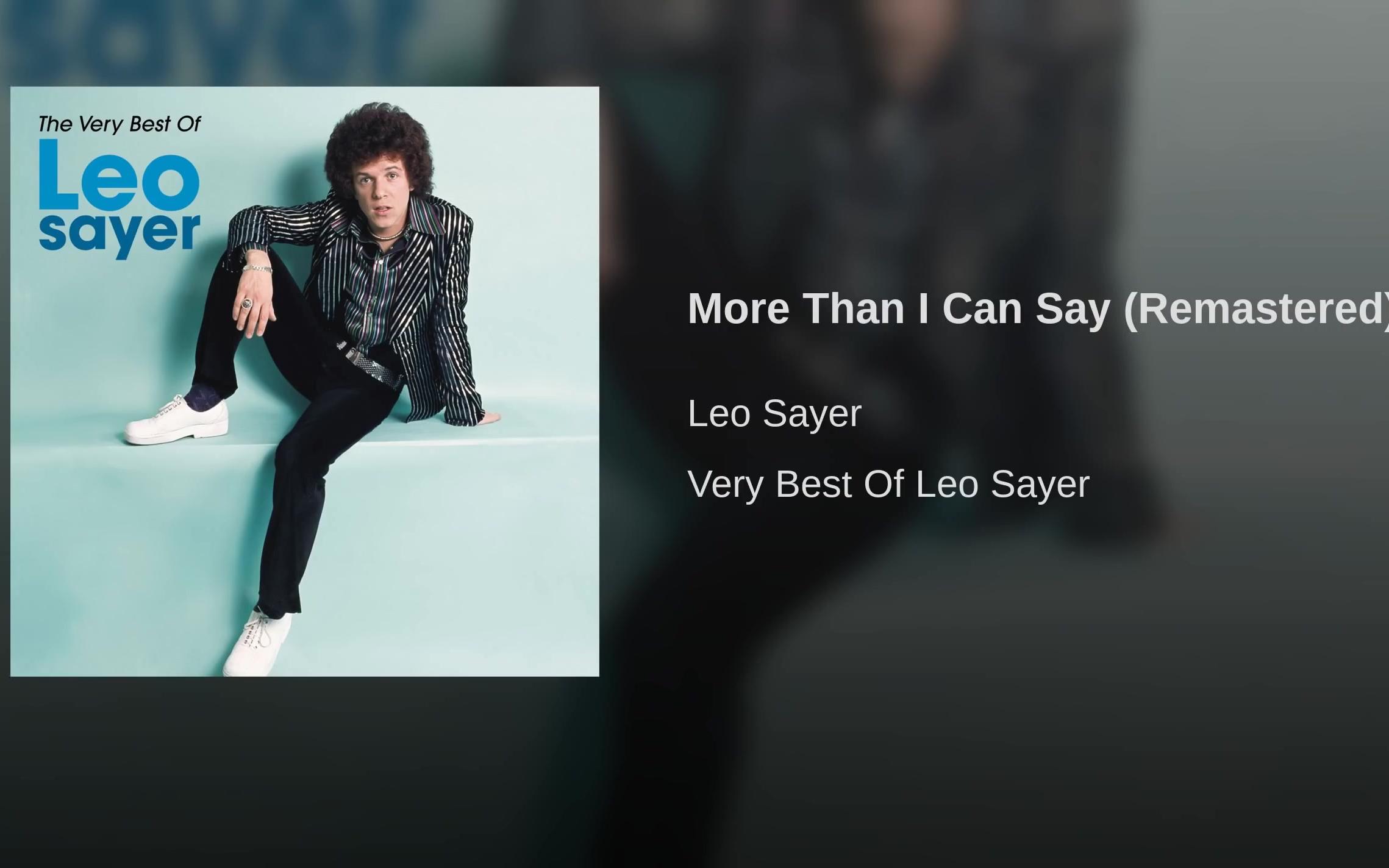 [图]Leo Sayer - More Than I Can Say (Remastered)_2k