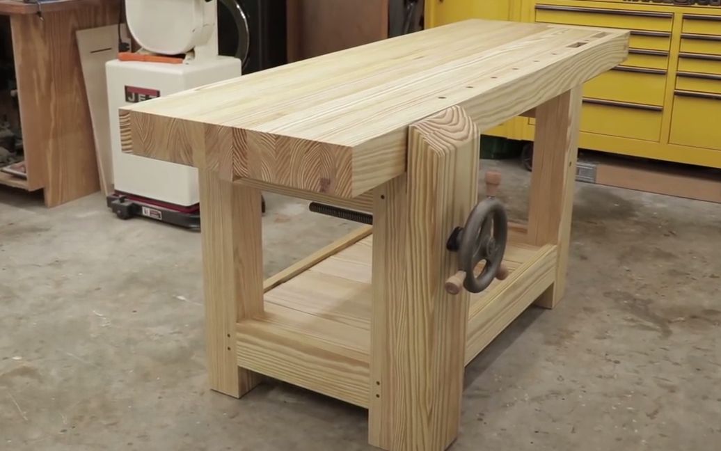 木工一个大木工桌的制作过程