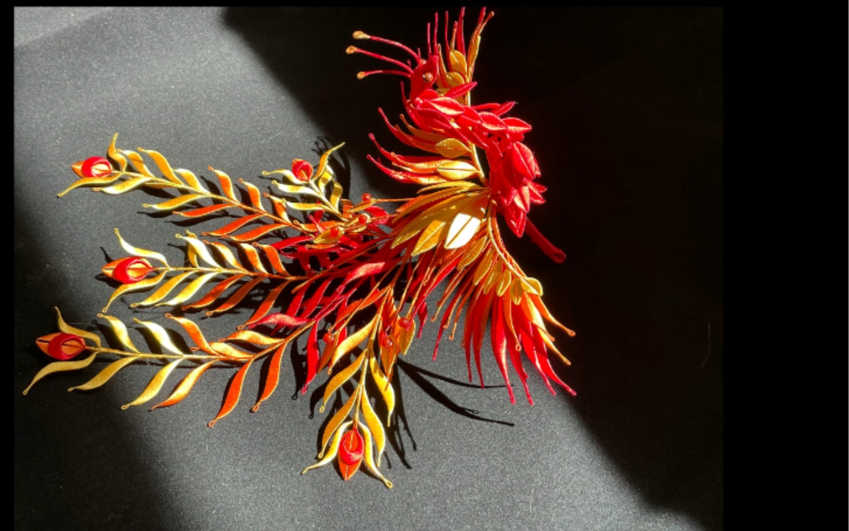 【缠花】神鸟朱雀 记录 展示