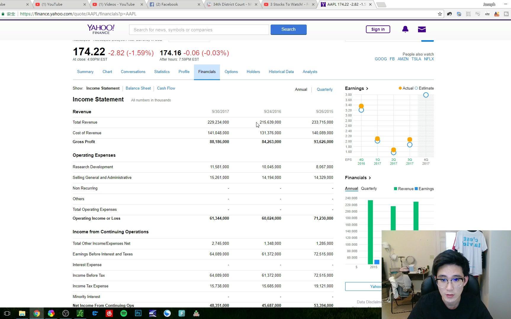 怎样用YahooFinance看公司的income statement哔哩哔哩bilibili