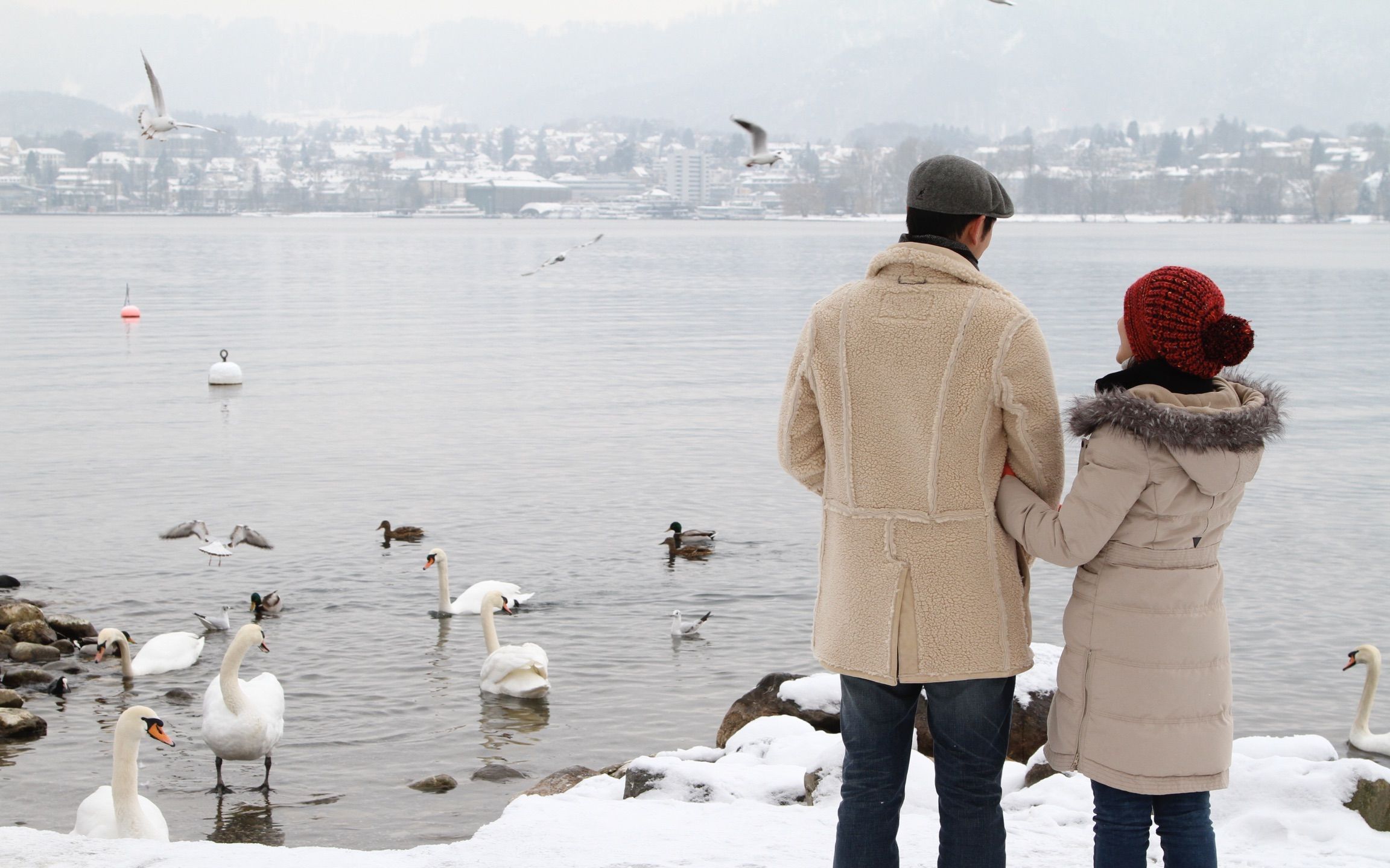 遇见王沥川 立秋夫妇苏黎世 甜腻腻的小两口