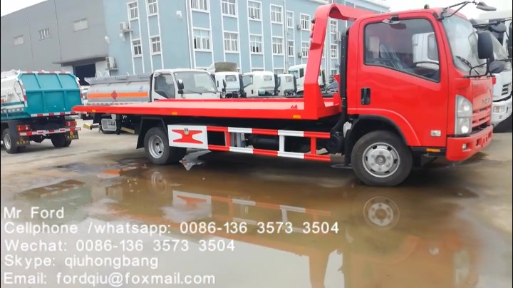 isuzu wrecker truck五十铃清障车 700p elf 平板清障车 136 3573 3504哔哩哔哩bilibili